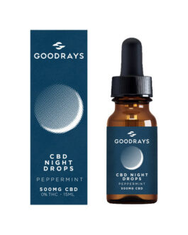 Goodrays 500mg CBD Peppermint Night Drops – 15ml