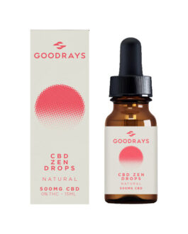 Goodrays 500mg CBD Natural Zen Drops – 15ml