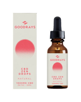 Goodrays 1000mg CBD Natural Zen Drops – 30ml