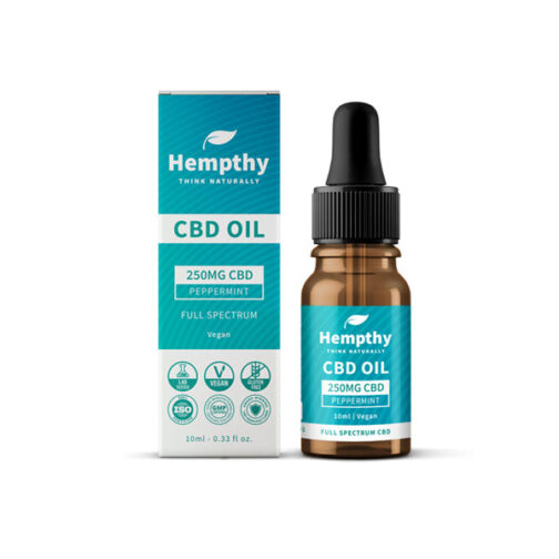 Hempthy 1000mg CBD Oil Full Spectrum Peppermint - 10ml