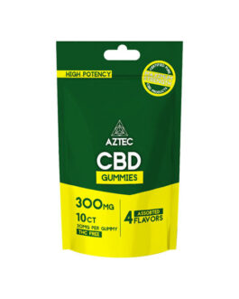 Aztec CBD Broad Spectrum 300mg CBD Gummies – 10 Pieces