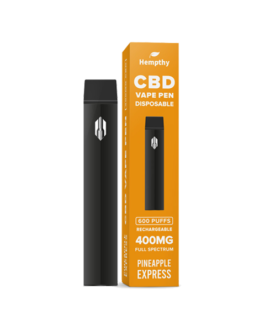 Hempthy 400mg CBD Disposable Vape Pen 600 Puffs