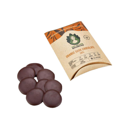 Body and Mind Botanicals 25mg CBD Cannabis Chocolate Buttons