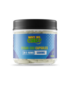 Why So CBD? 1200mg CBD Vegan Capsules – 30 Caps