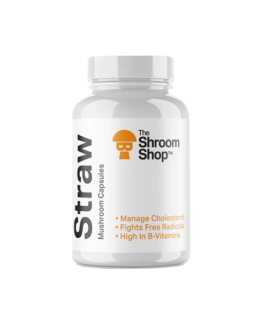 The Shroom Shop Straw Mushroom 45000mg Capsules – 90 Caps