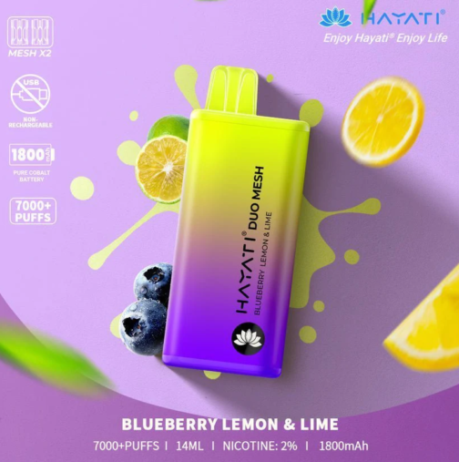 Hayati Duo Mesh 7000 - Blueberry Lemon & Lime