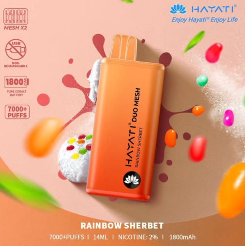 Hayati Duo Mesh 7000 - Rainbow Sherbet