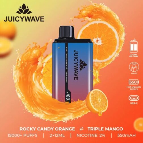 Juicy Wave 15k - Rock Candy Orange - Triple Mango