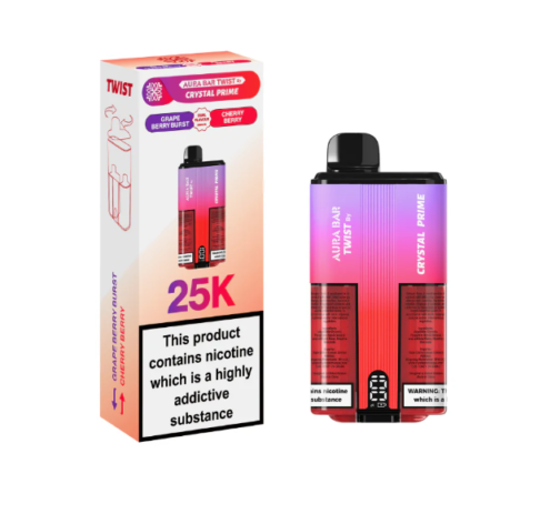 Crystal Prime 25k - Grape Berry Burst - Cherry Berry