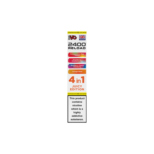 20mg IVG 2400 Reload Multi Edition Prefilled Pods 2ml 2400 Puffs - 4 Pcs - Image 5