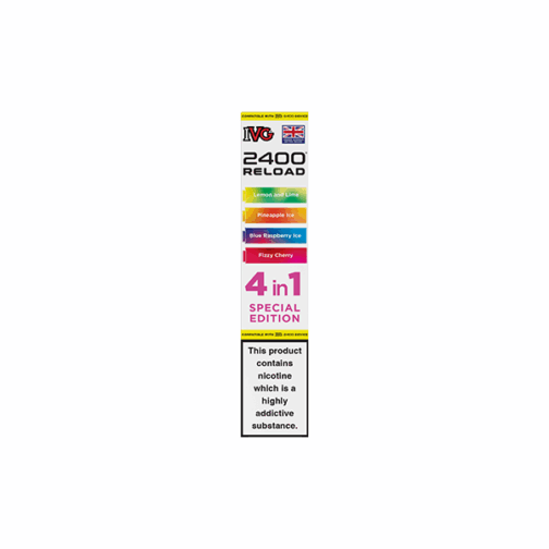 20mg IVG 2400 Reload Multi Edition Prefilled Pods 2ml 2400 Puffs - 4 Pcs - Image 15